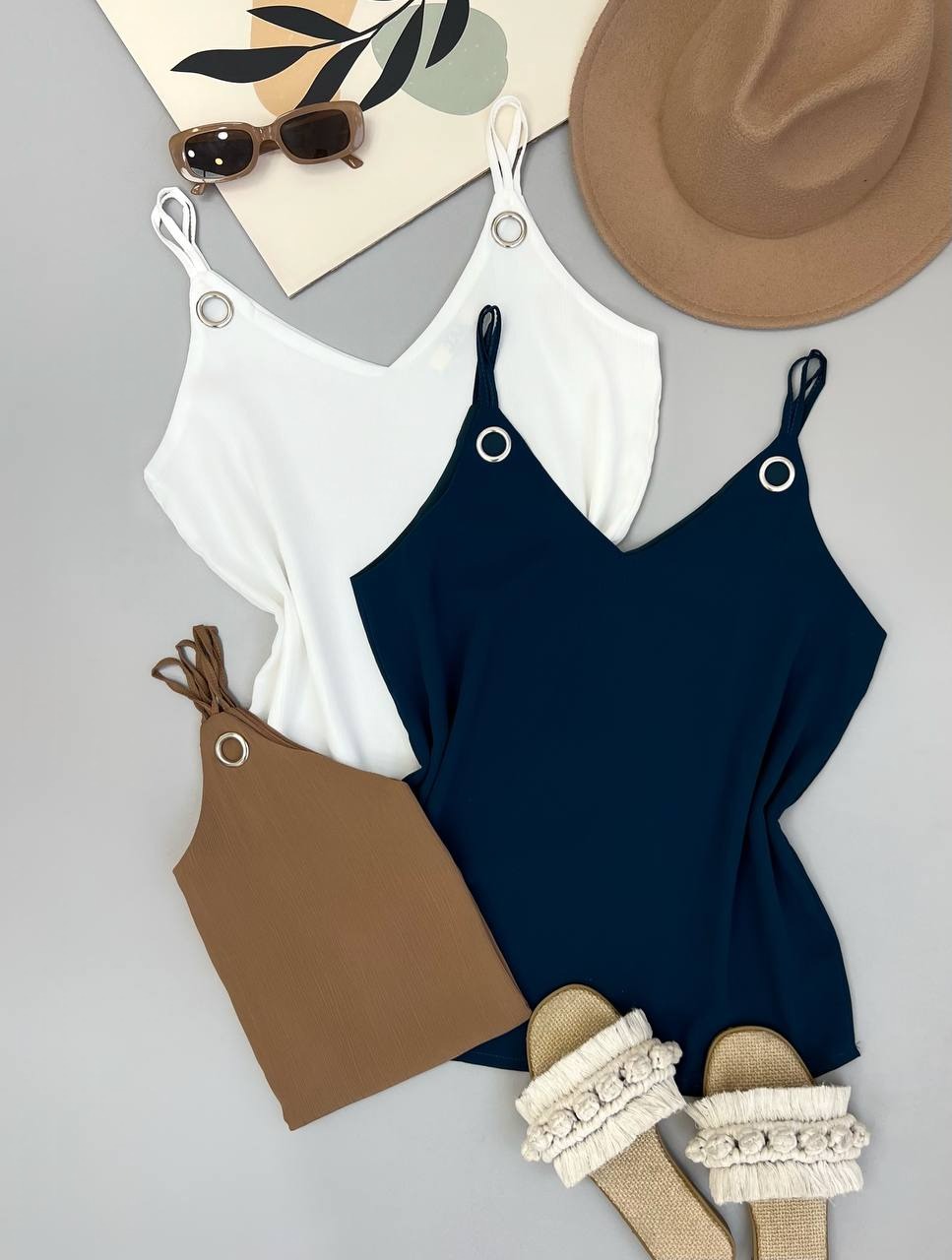 تاپ حریر کریشه حلقه ای کد 3509