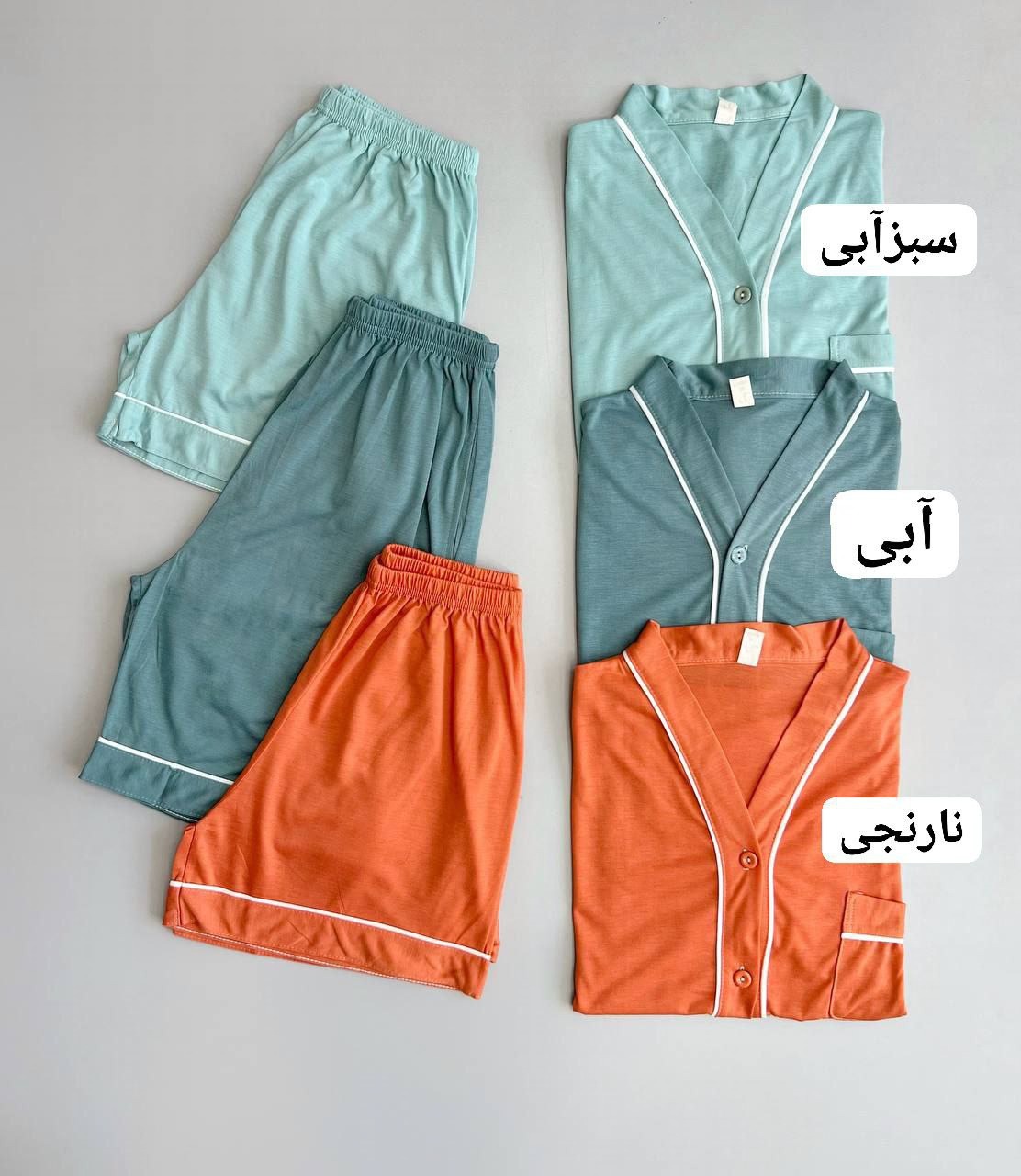 ست پیراهن و شلوارک نخ و پنبه کد 3511