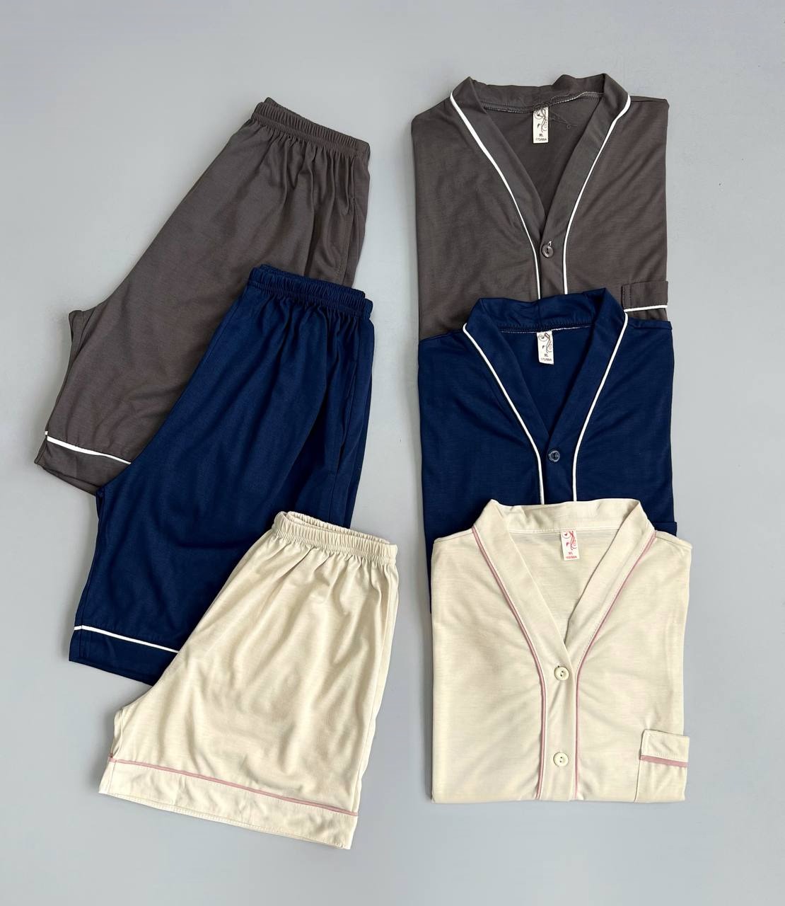 ست پیراهن و شلوارک نخ و پنبه کد 3511