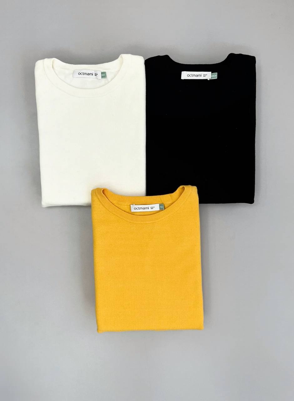 پلیور بافت سر آستین گیپور کد 3514