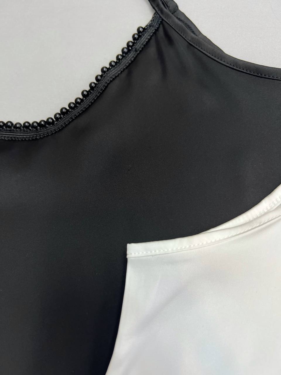 تاپ ساتن یقه مروارید کد 3515