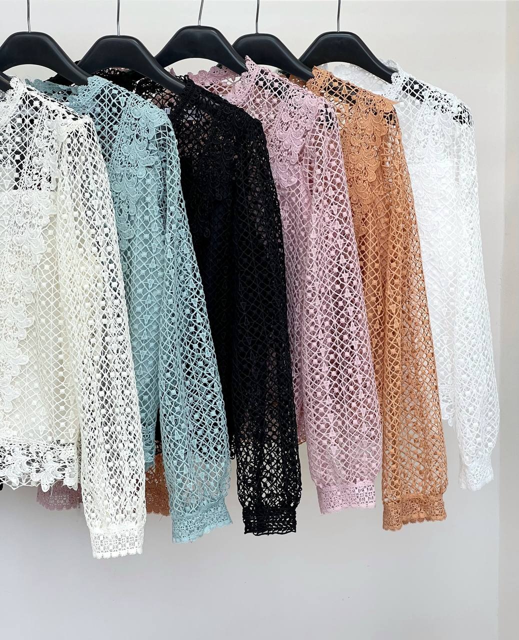 شومیز دانتل استر دار کد 3518