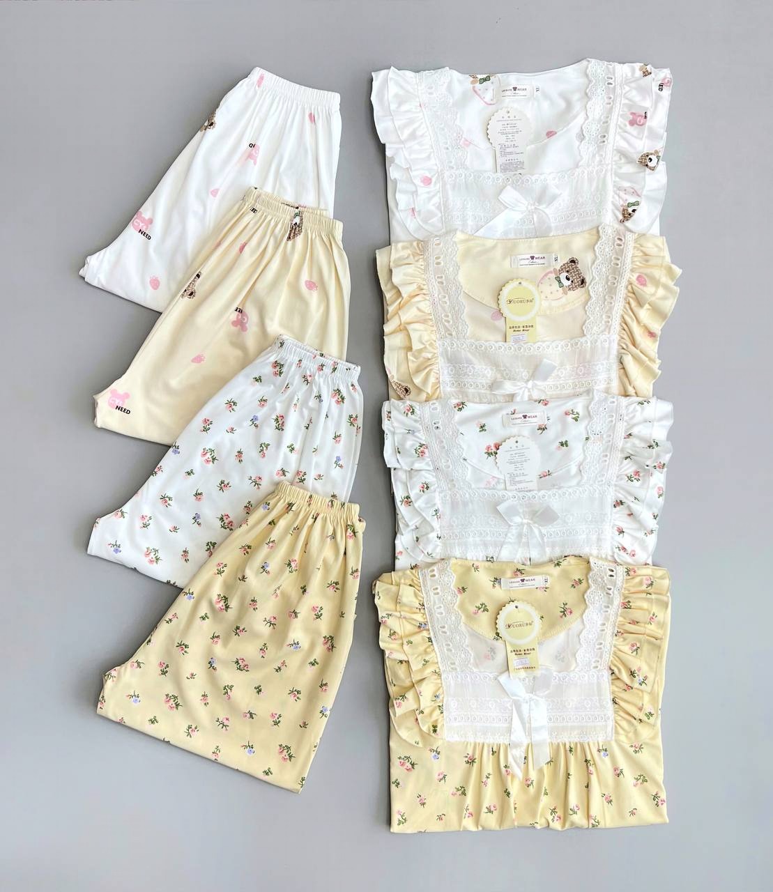 ست بلوز و شلوارک بهار کد 3521