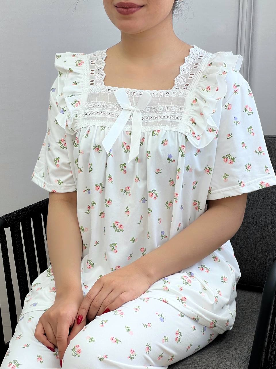 ست بلوز و شلوارک بهار کد 3521