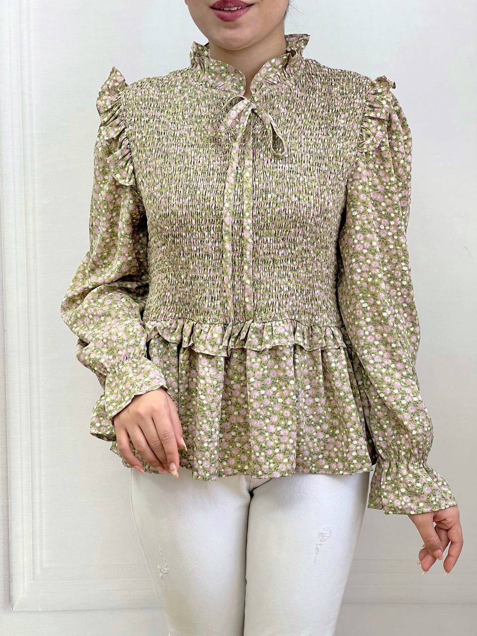 شومیز کرپ تمام کش کد 3522