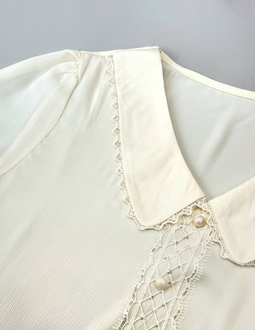 شومیز پولک دوزی چهاررنگ کد 3523