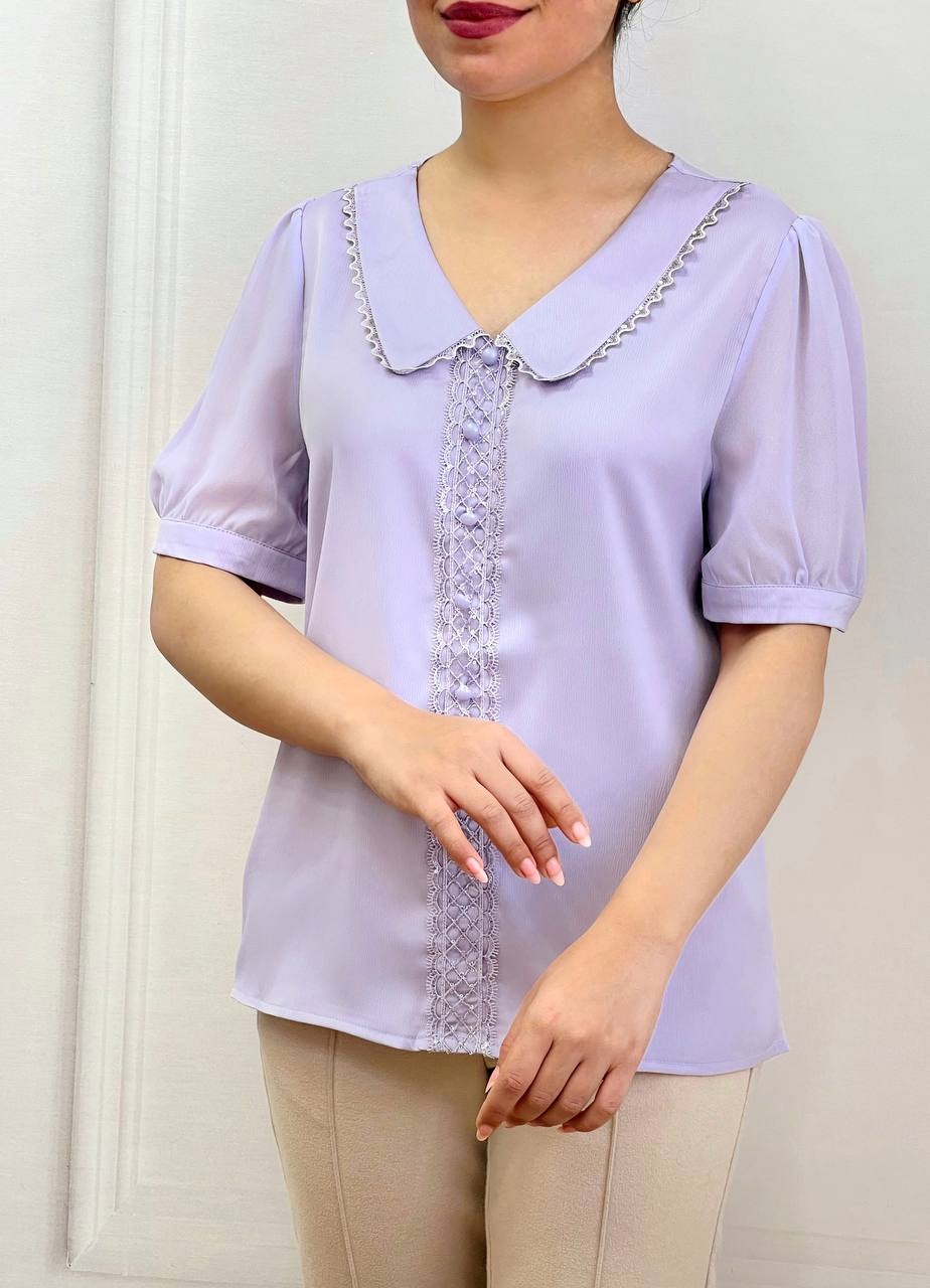 شومیز پولک دوزی چهاررنگ کد 3523