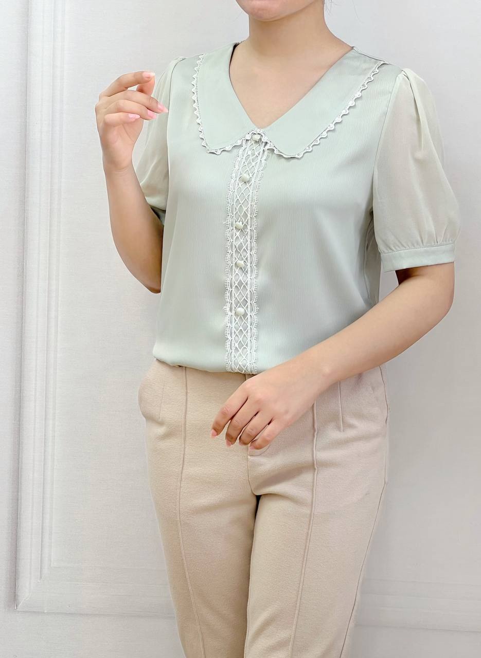 شومیز پولک دوزی چهاررنگ کد 3523