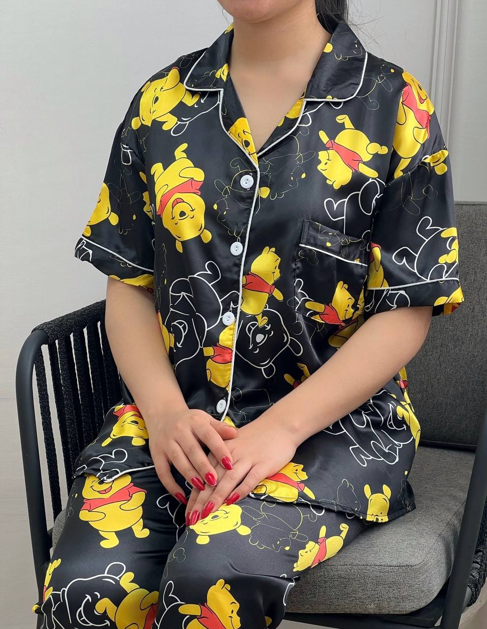 ست پیراهن و شلوار ساتن وارداتی کد 3527