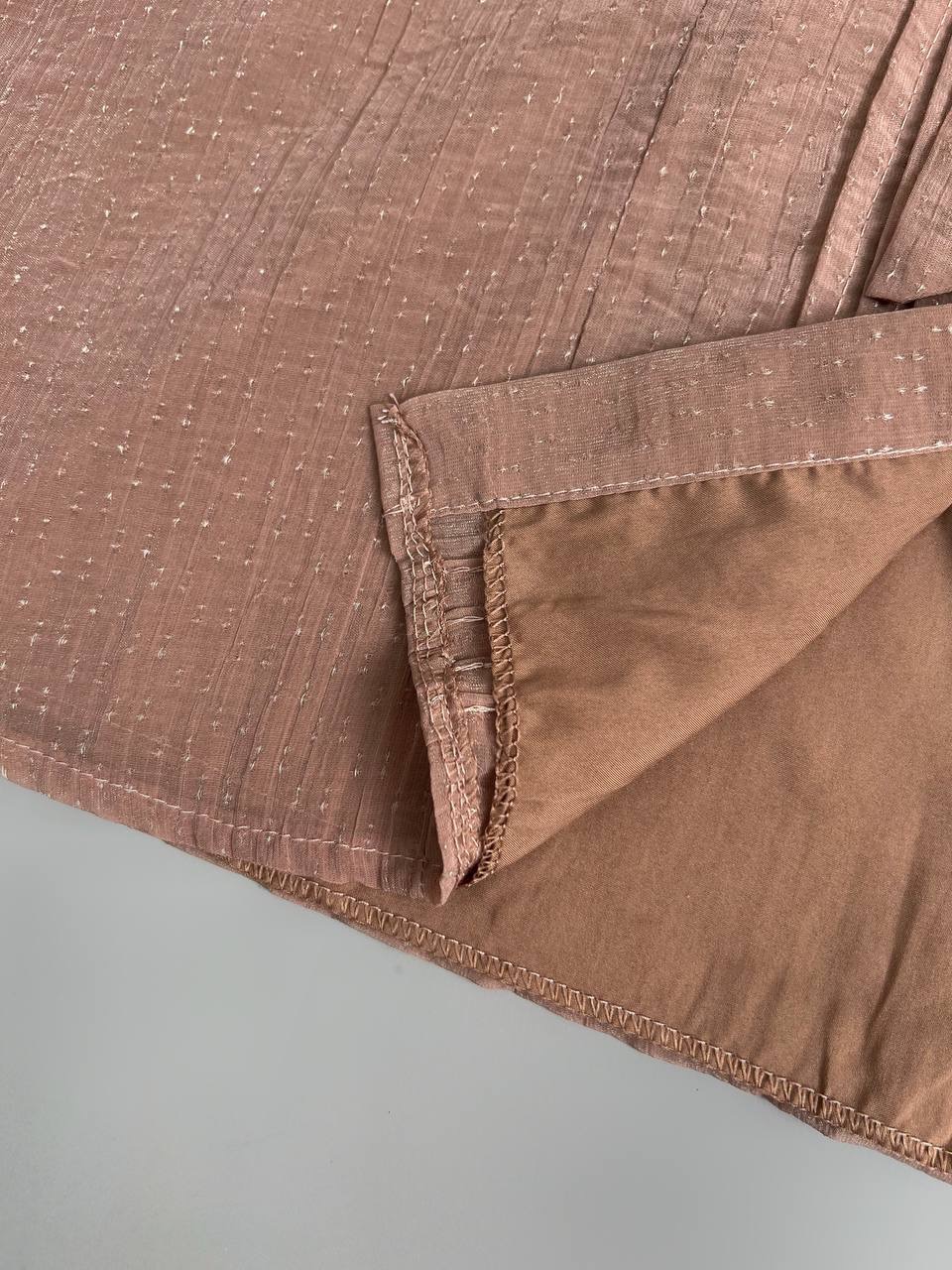 شومیز کرواتی جلو دکمه شاین دار کد 3529