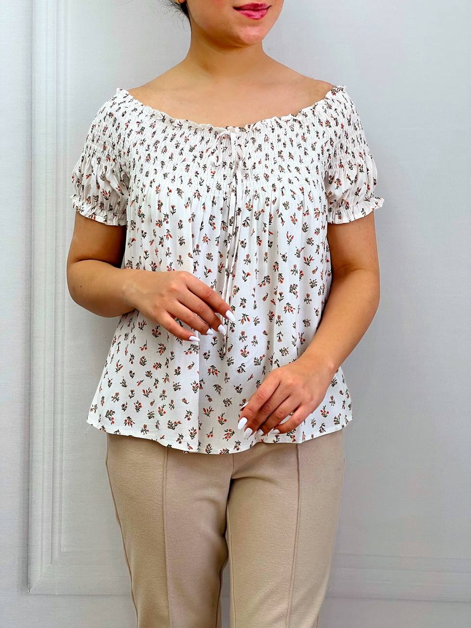 شومیز نخ گل ریز کد 3541