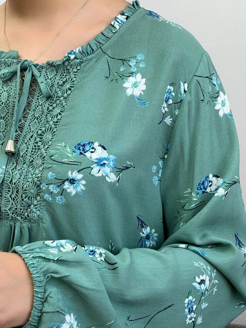 تونیک تمام نخ سبز کد 3543