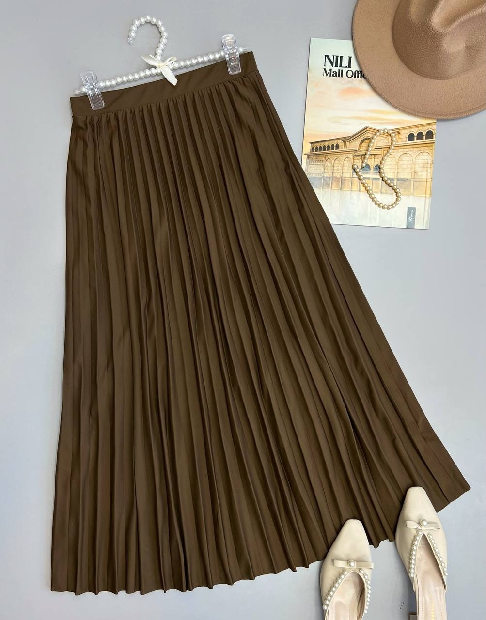 دامن پلیسه بلند کد 3544