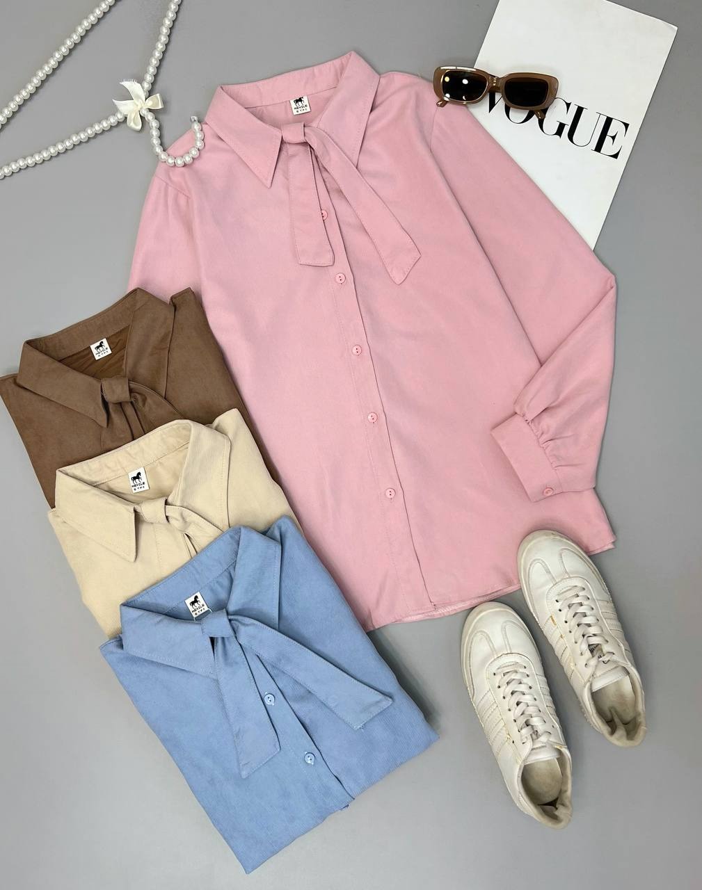 شومیز یقه کرواتی کبریتی کد 3547