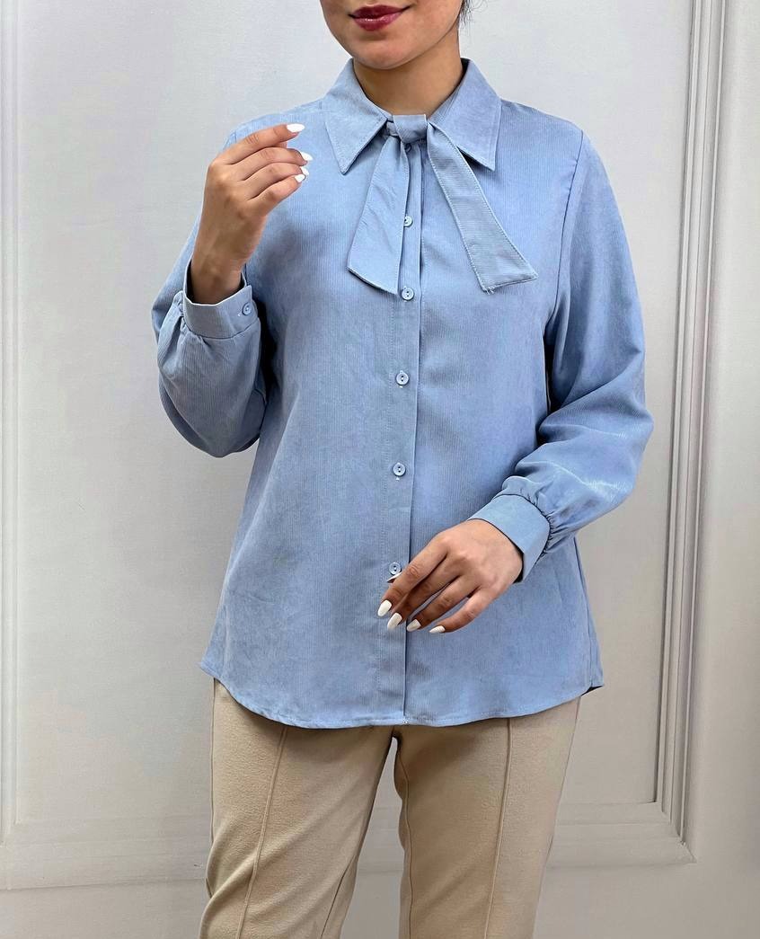 شومیز یقه کرواتی کبریتی کد 3547