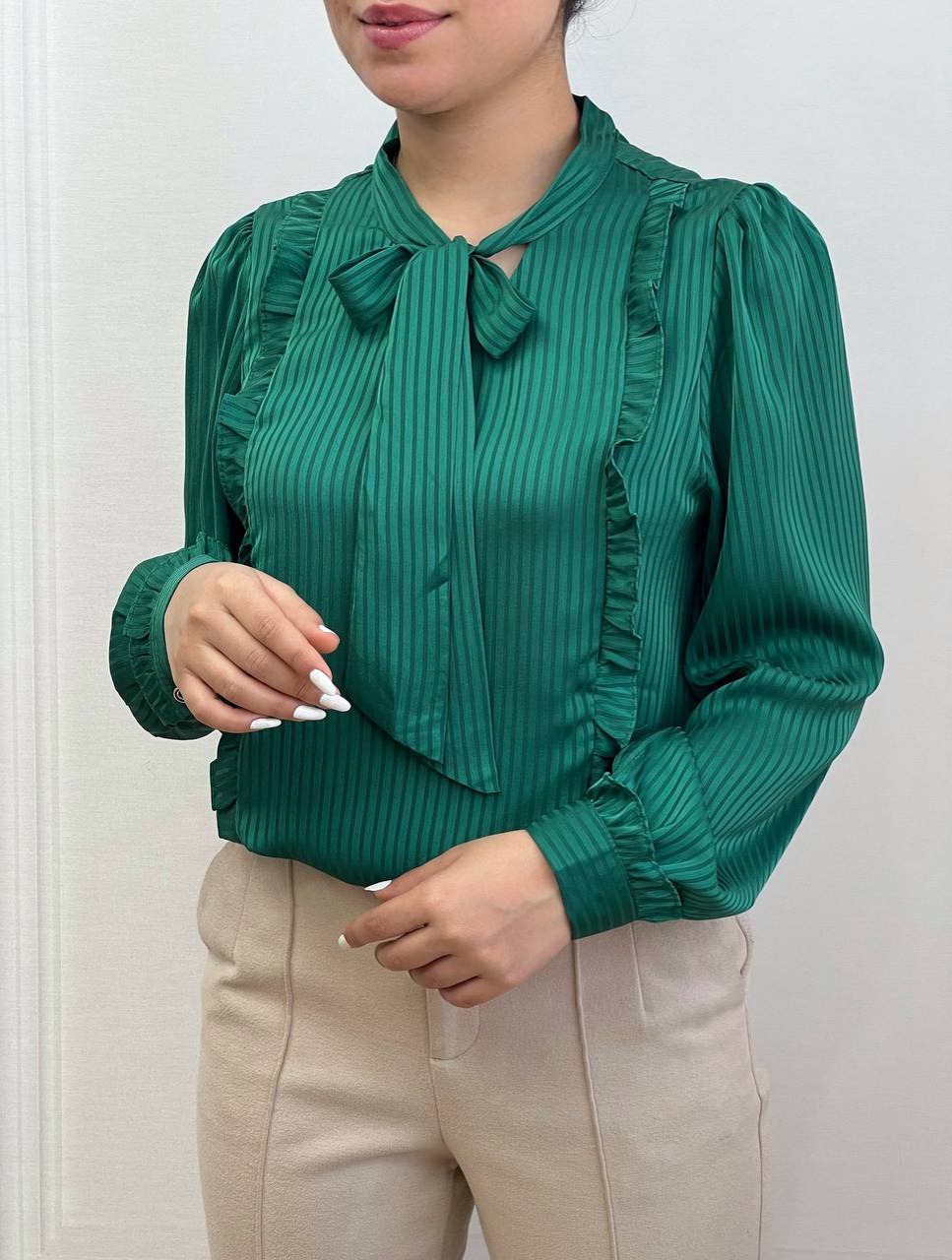 شومیز راه راه کرواتی کد 3548