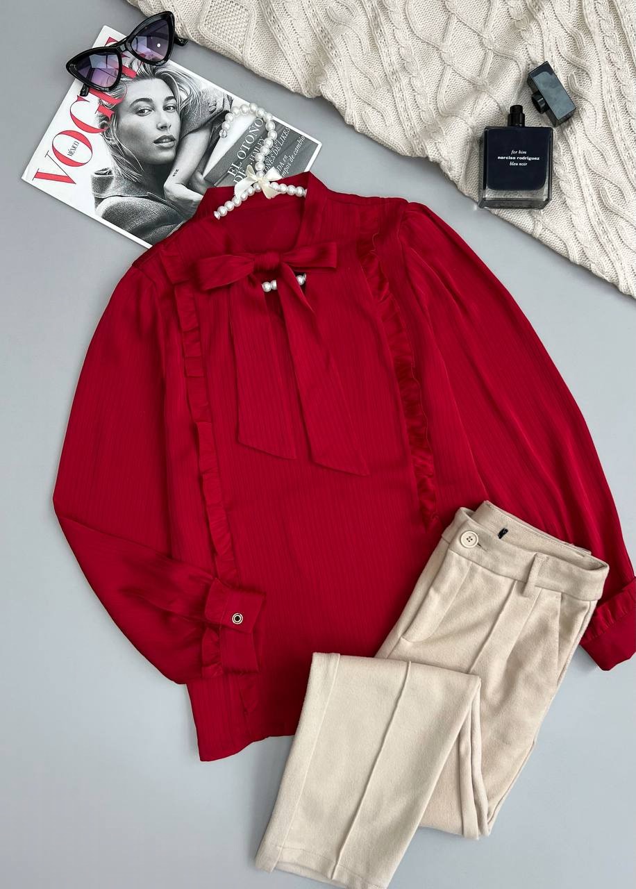 شومیز راه راه کرواتی کد 3548