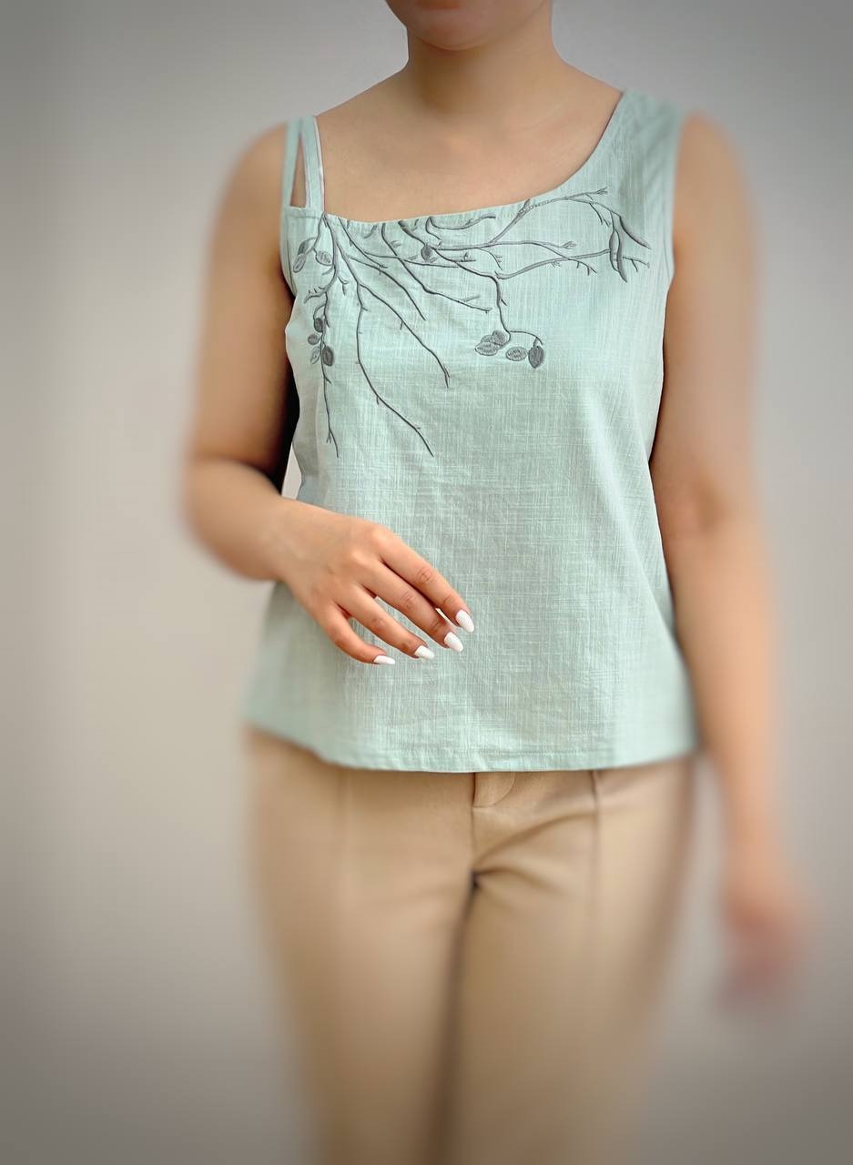 تاپ گلدوزی شده کد 3557