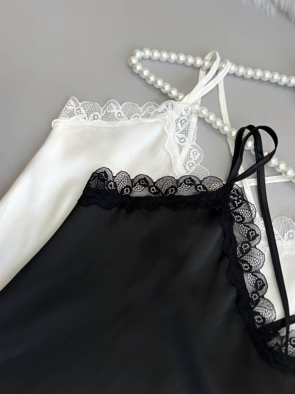 تاپ ساتن بند ضربدری کد 3559