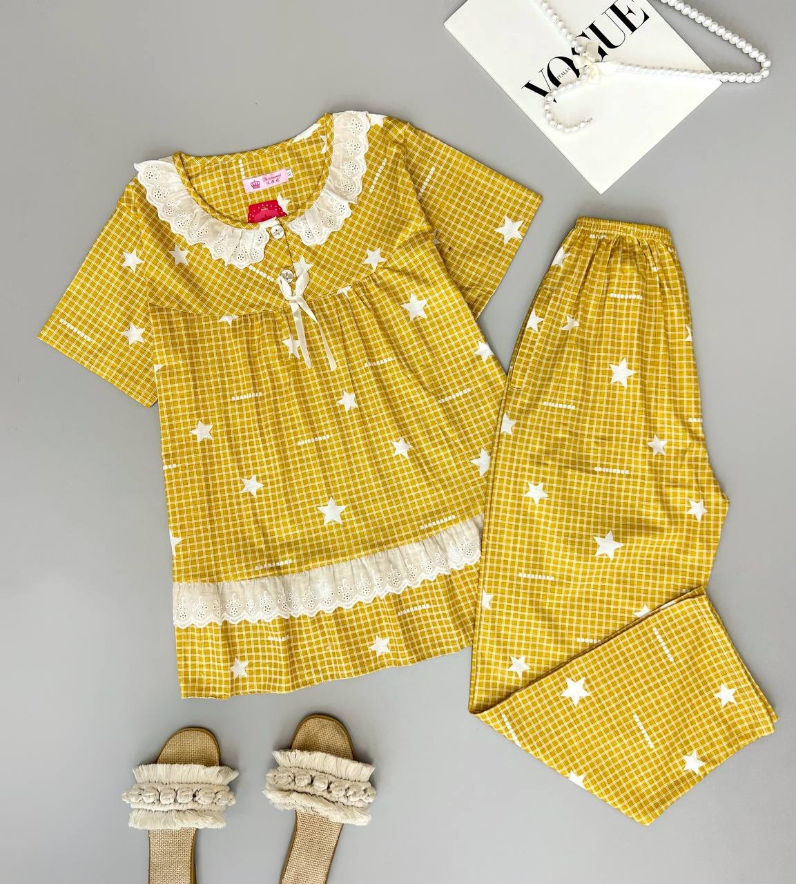 ست بلوز و شلوار چهار طرح کد 3490