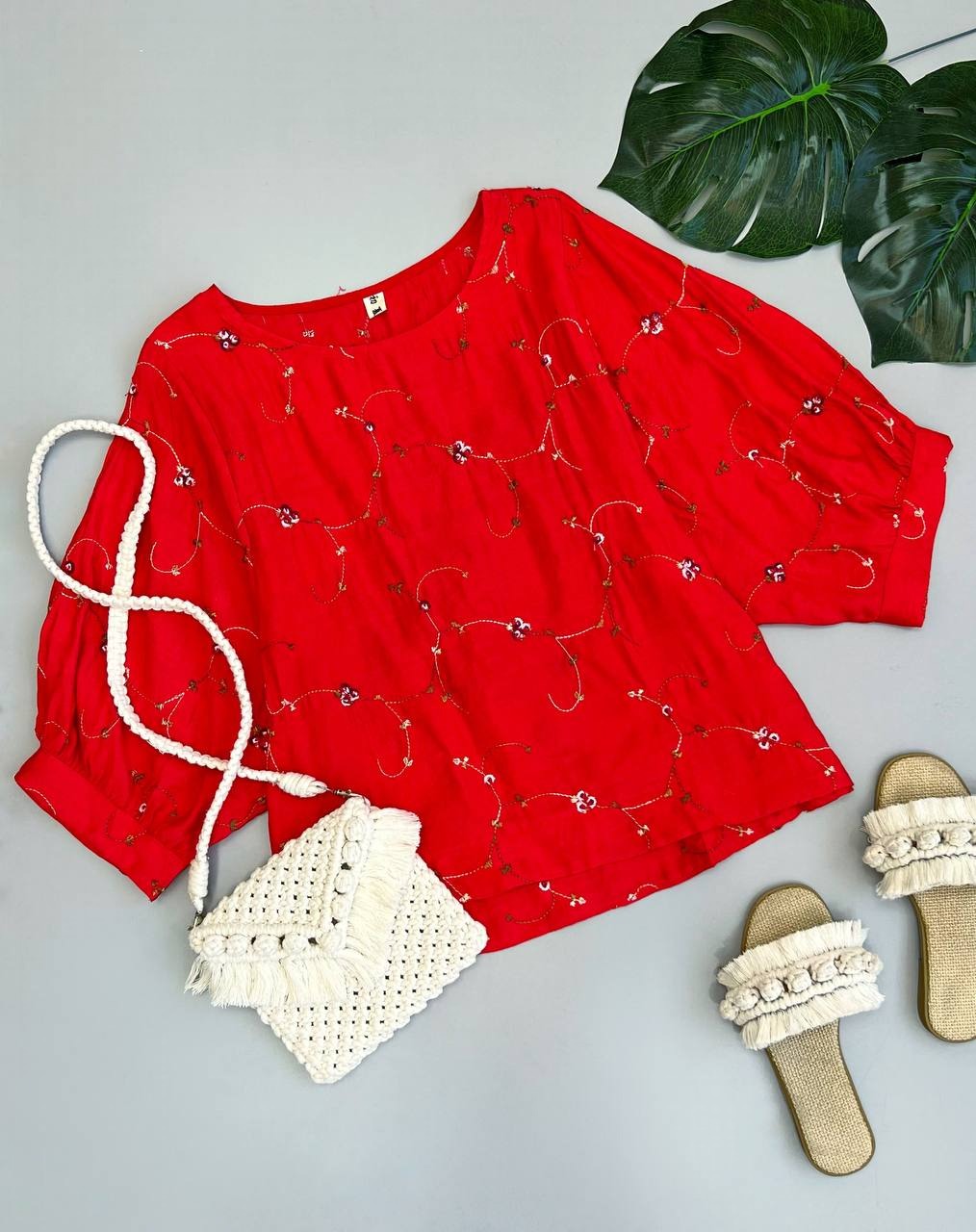 شومیز نخ گلدوزی کد 3568