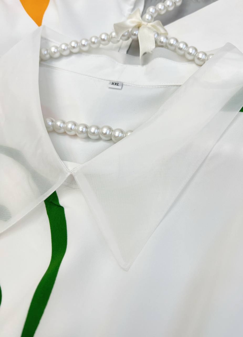 شومیز ساتن آستین کوتاه کد 3576