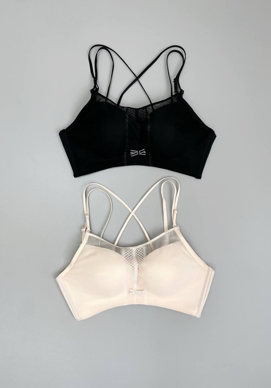 سوتین اسفنجی بند ضربدری سفارش اروپا کد 3579