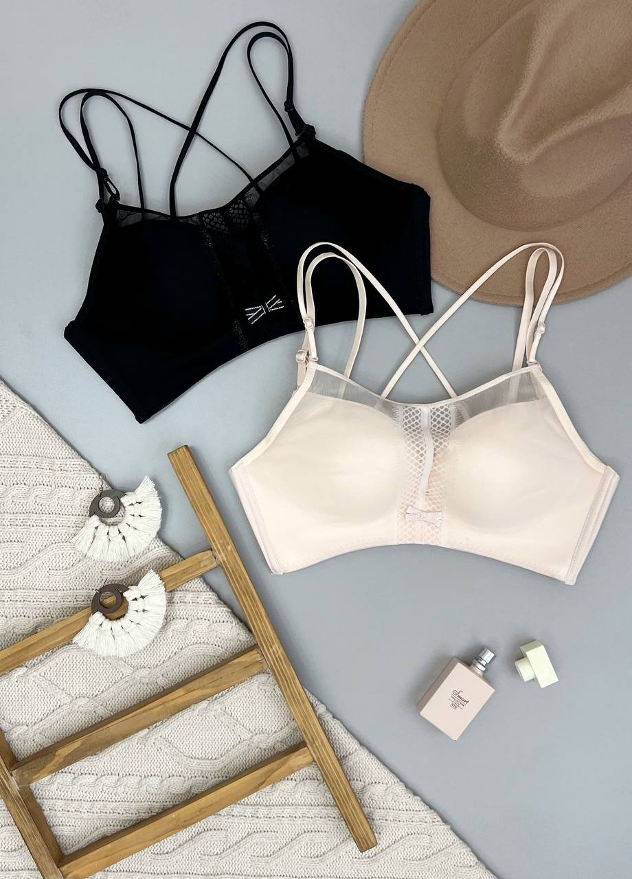 سوتین اسفنجی بند ضربدری سفارش اروپا کد 3579