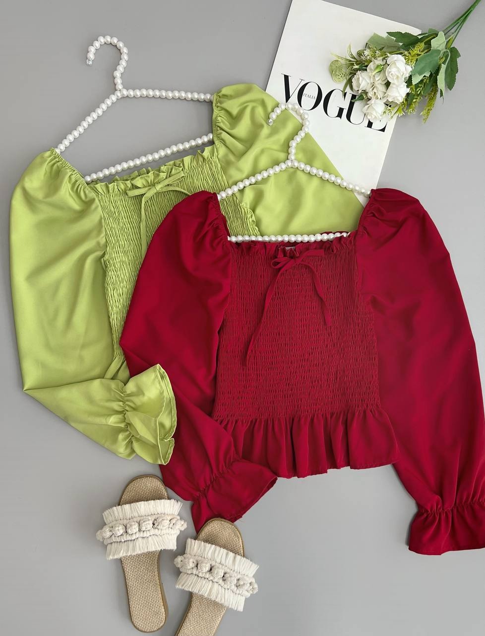 شومیز کرپ کش ماسوره ای کد 3588