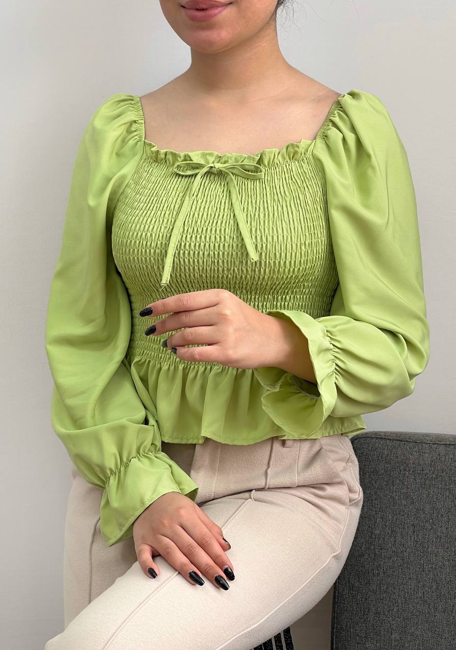 شومیز کرپ کش ماسوره ای کد 3588