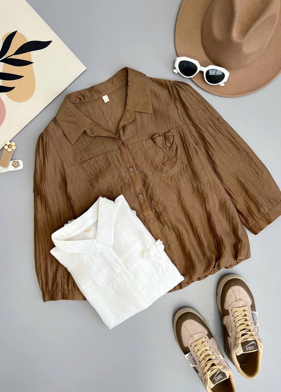 شومیز نخ وال آستردار کد 3591