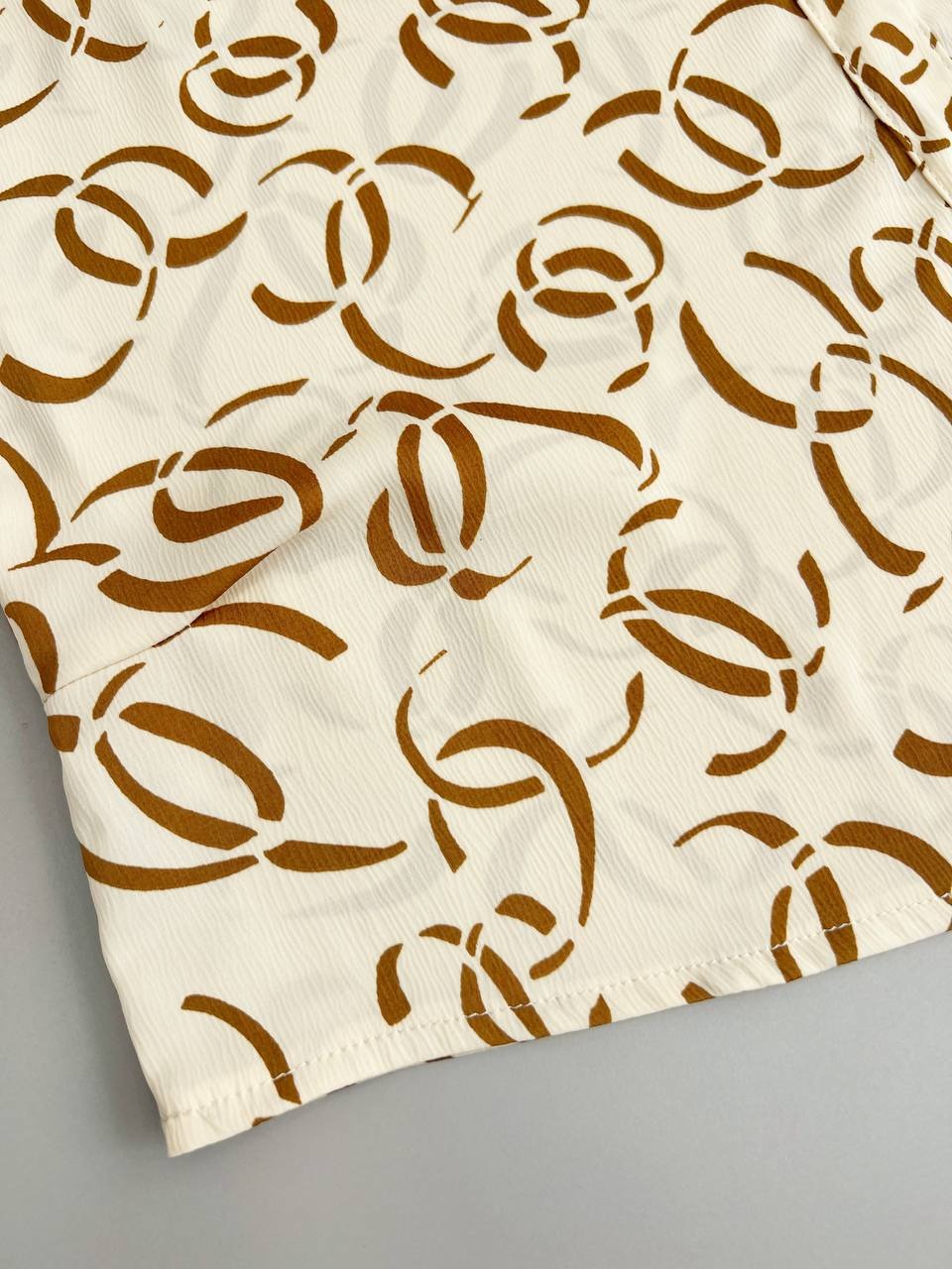 شومیز کرپ کریشه طرحدار کد 3594