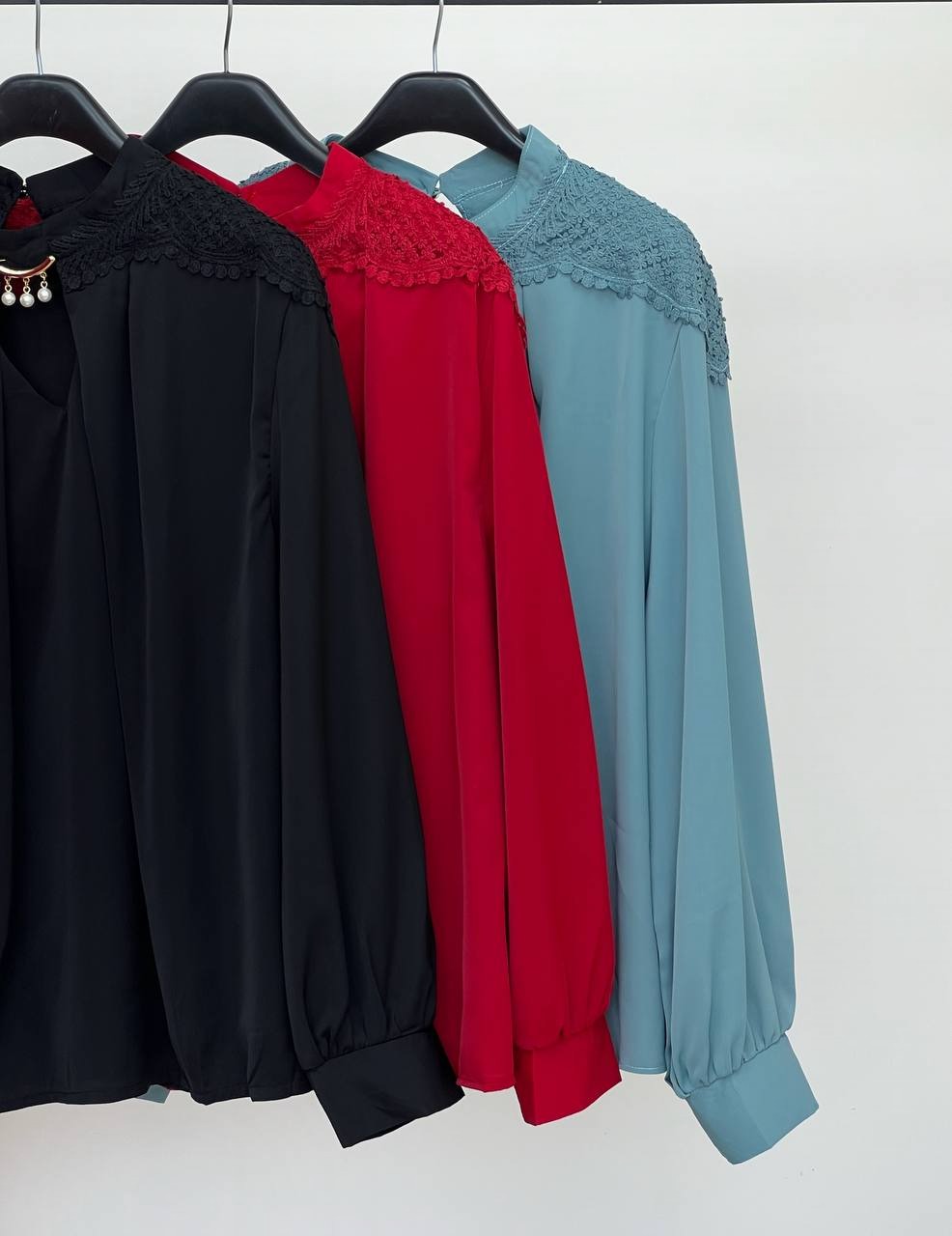 شومیز کرپ قواره دار کد 3597