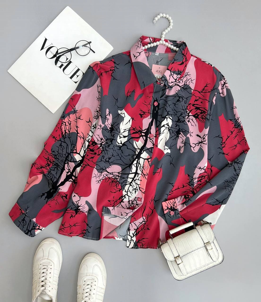 شومیز طرحدار کد 3607