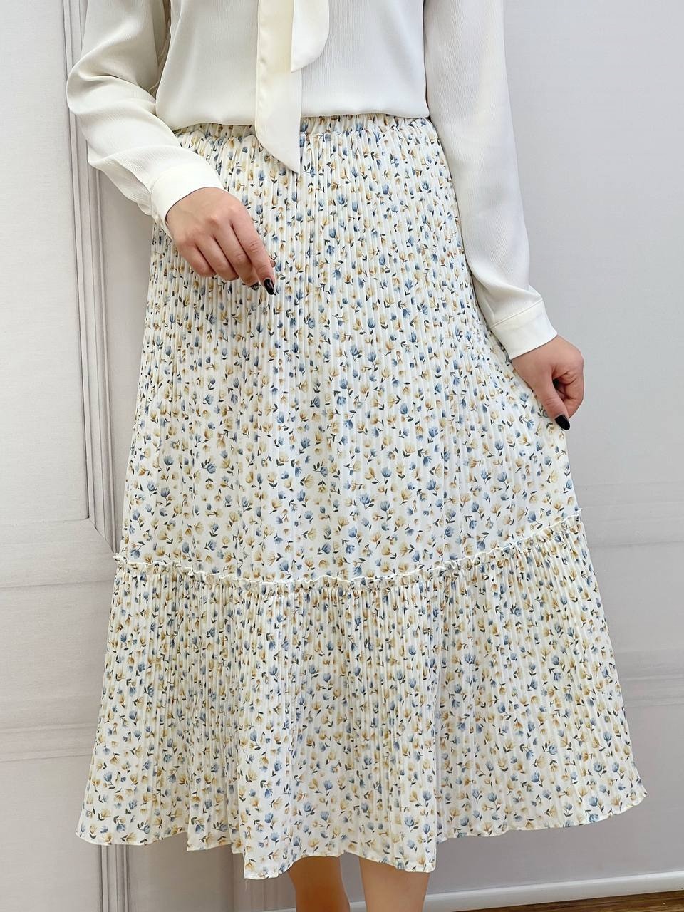 دامن پلیسه گل ریز 3 کد 3609