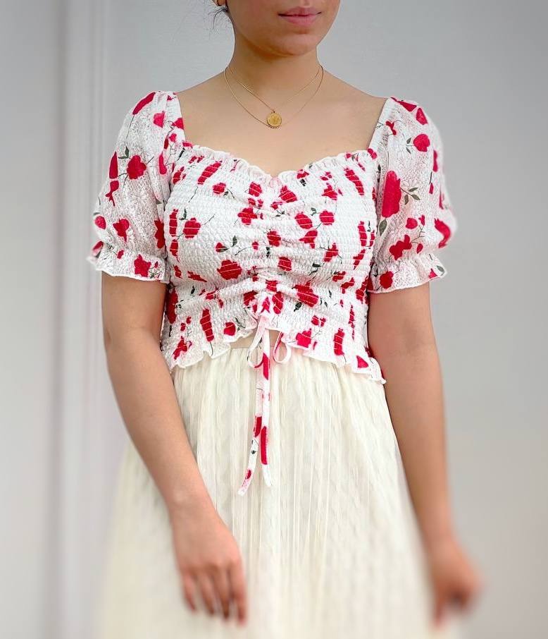 شومیز پینترستی کش ماسوره کد 3612