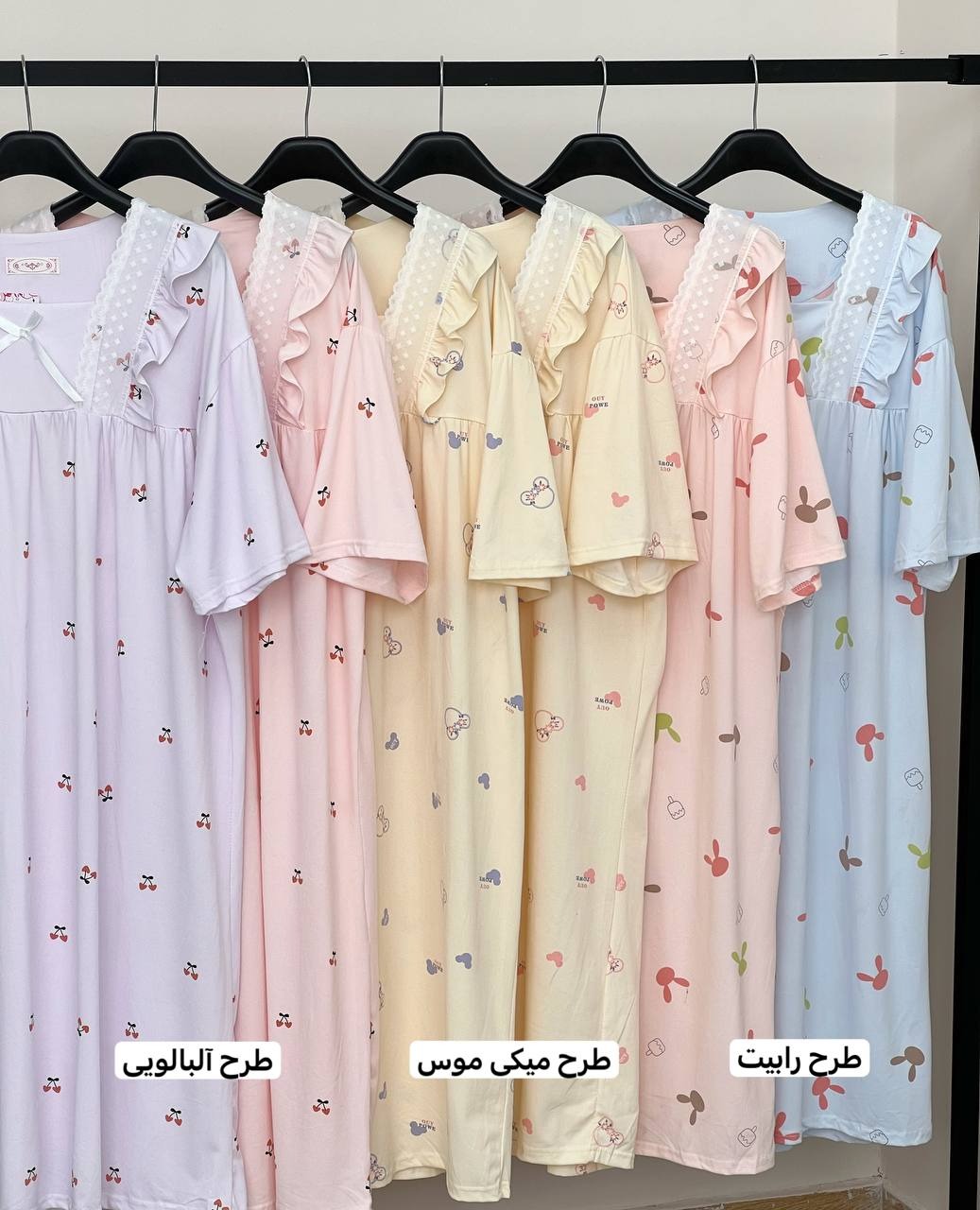 پیراهن پنبه ای یقه خشتی کد 3619