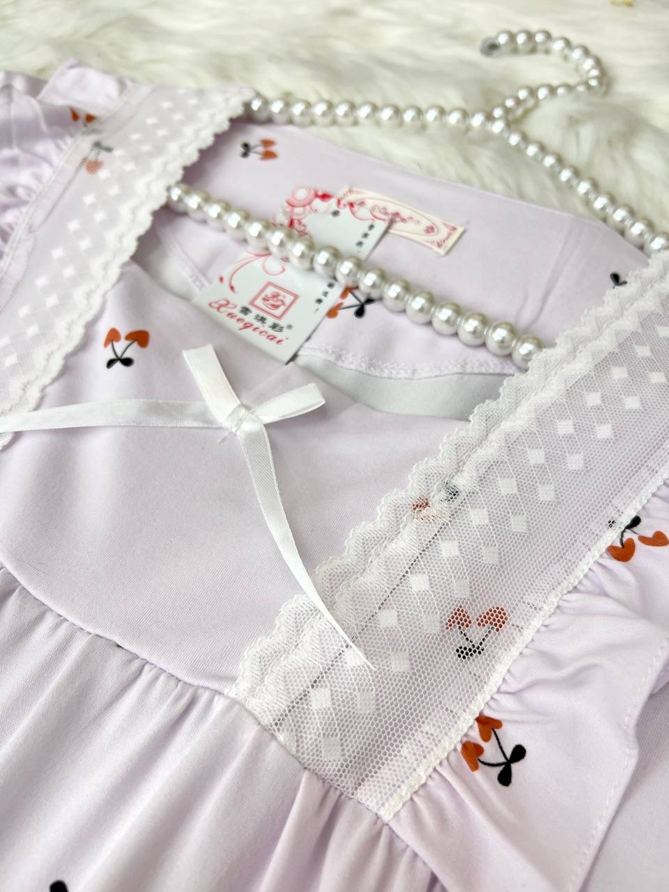 پیراهن پنبه ای یقه خشتی کد 3619