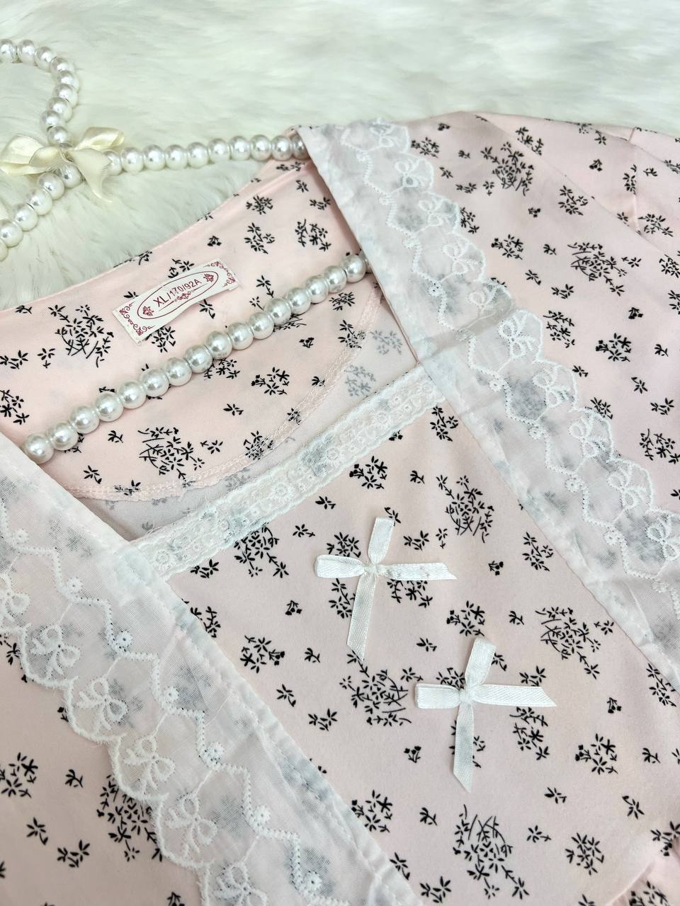 ست بلوز و شلوار راحتی گل ریز کد 3622