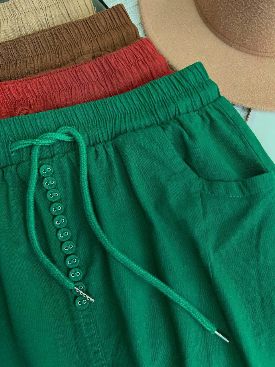 دامن کتان وارداتی کمر گتر کد 3634