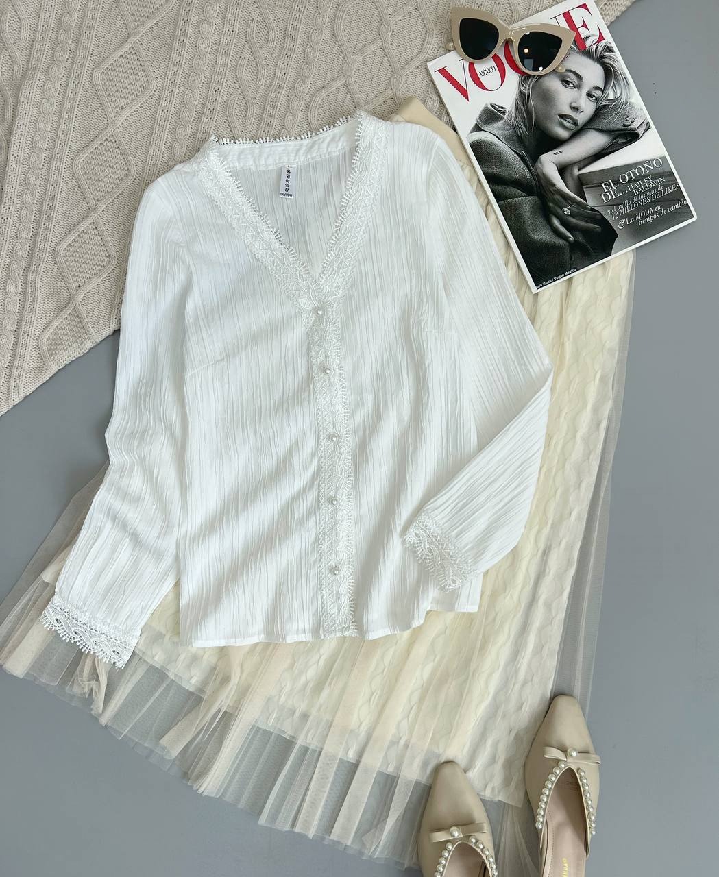 شومیز تکرنگ جلو دکمه کد 3640