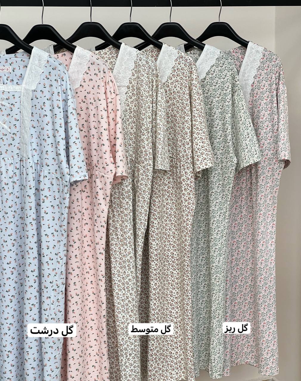 پیراهن گل ریز پنبه ای کد 3642