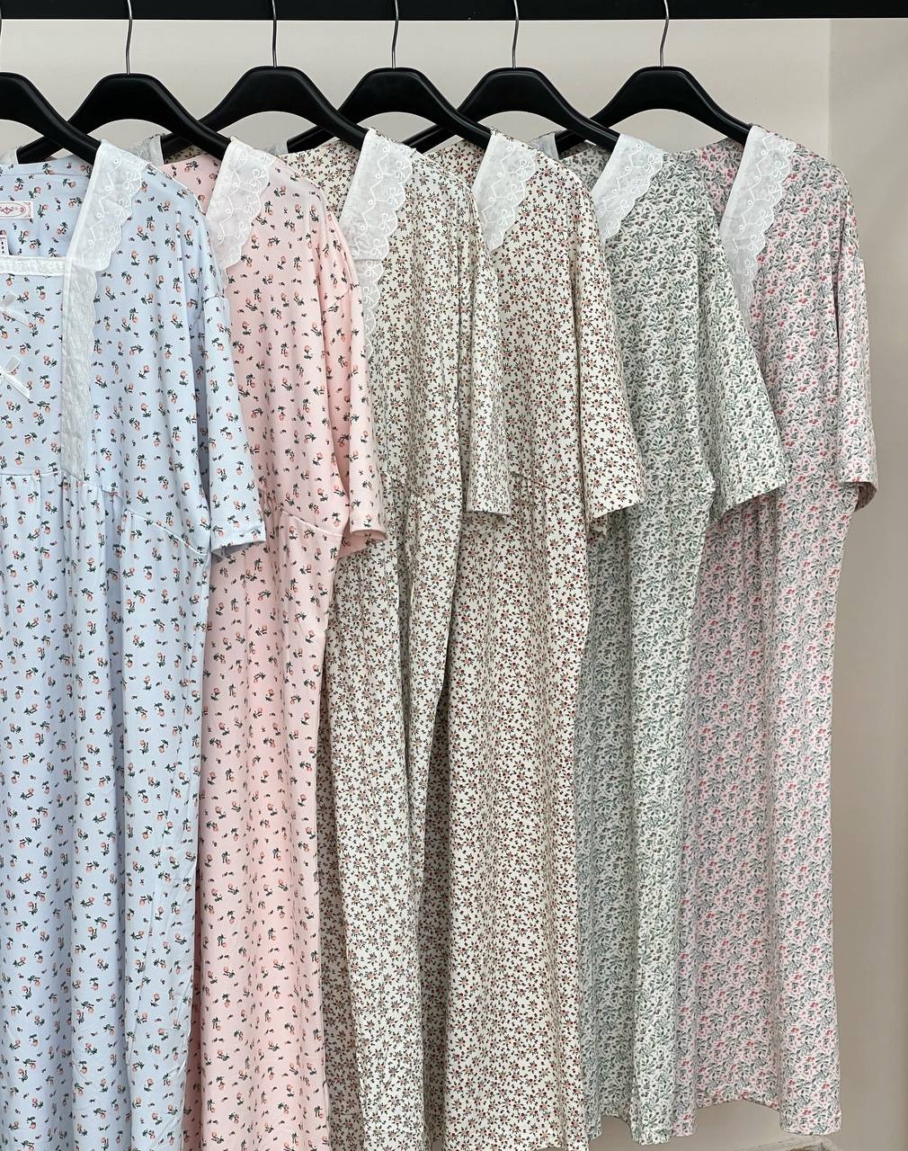 پیراهن گل ریز پنبه ای کد 3642