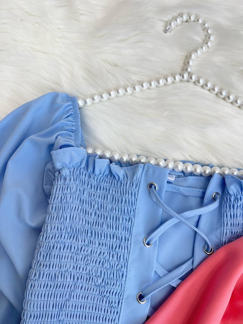 شومیز کش ماسوره جلو بندی کد 3643