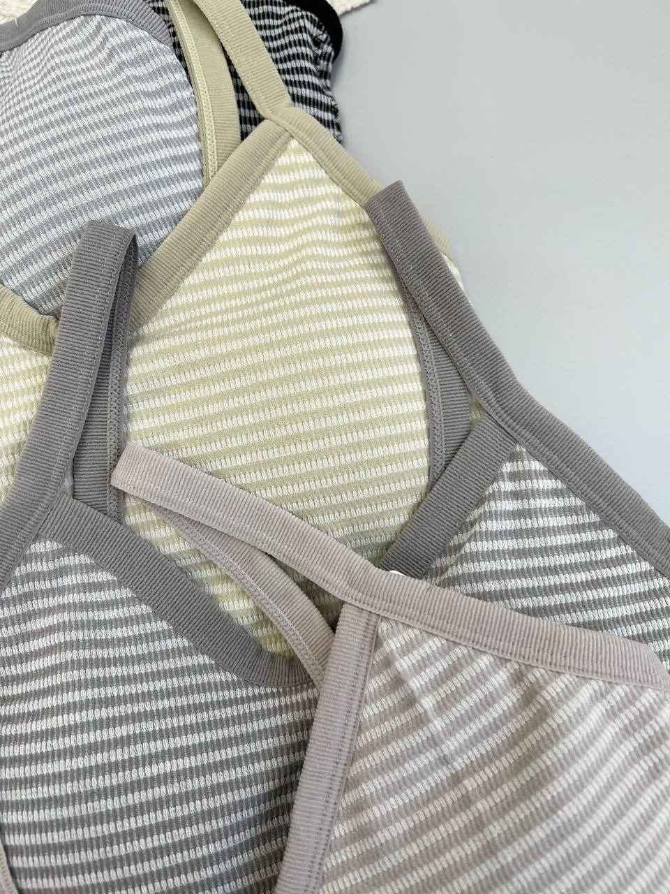 نیم تنه راه راه کاپ دار کد 3654