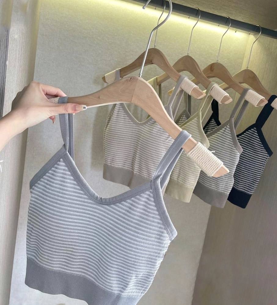 نیم تنه راه راه کاپ دار کد 3654