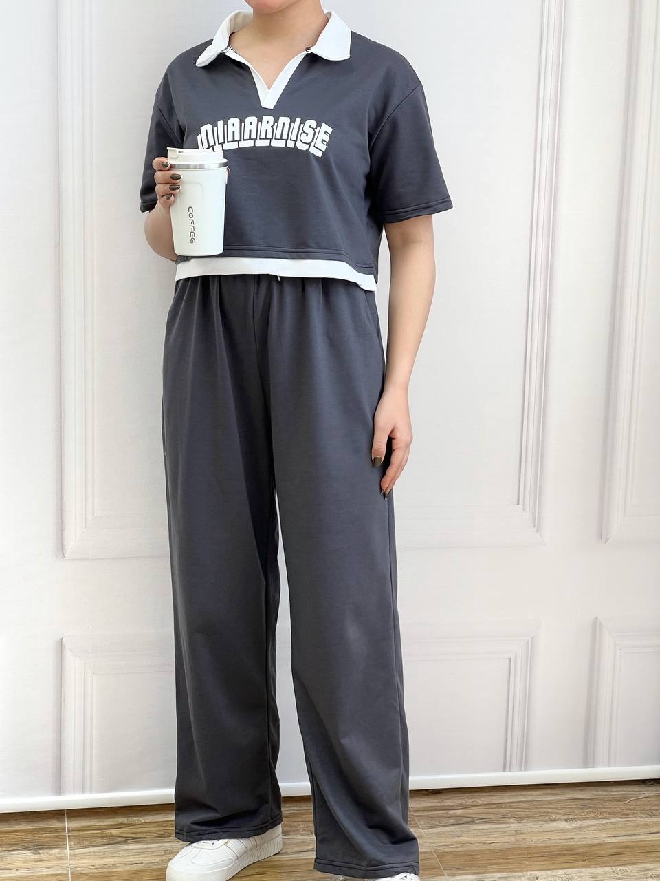 ست پولوشرت و شلوار بگ کد 3657