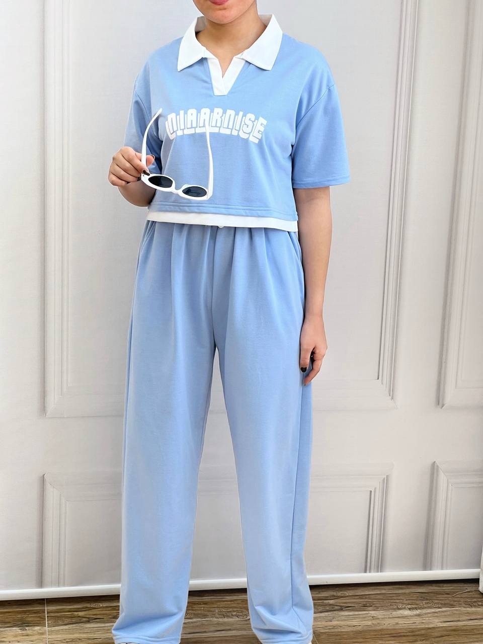 ست پولوشرت و شلوار بگ کد 3657