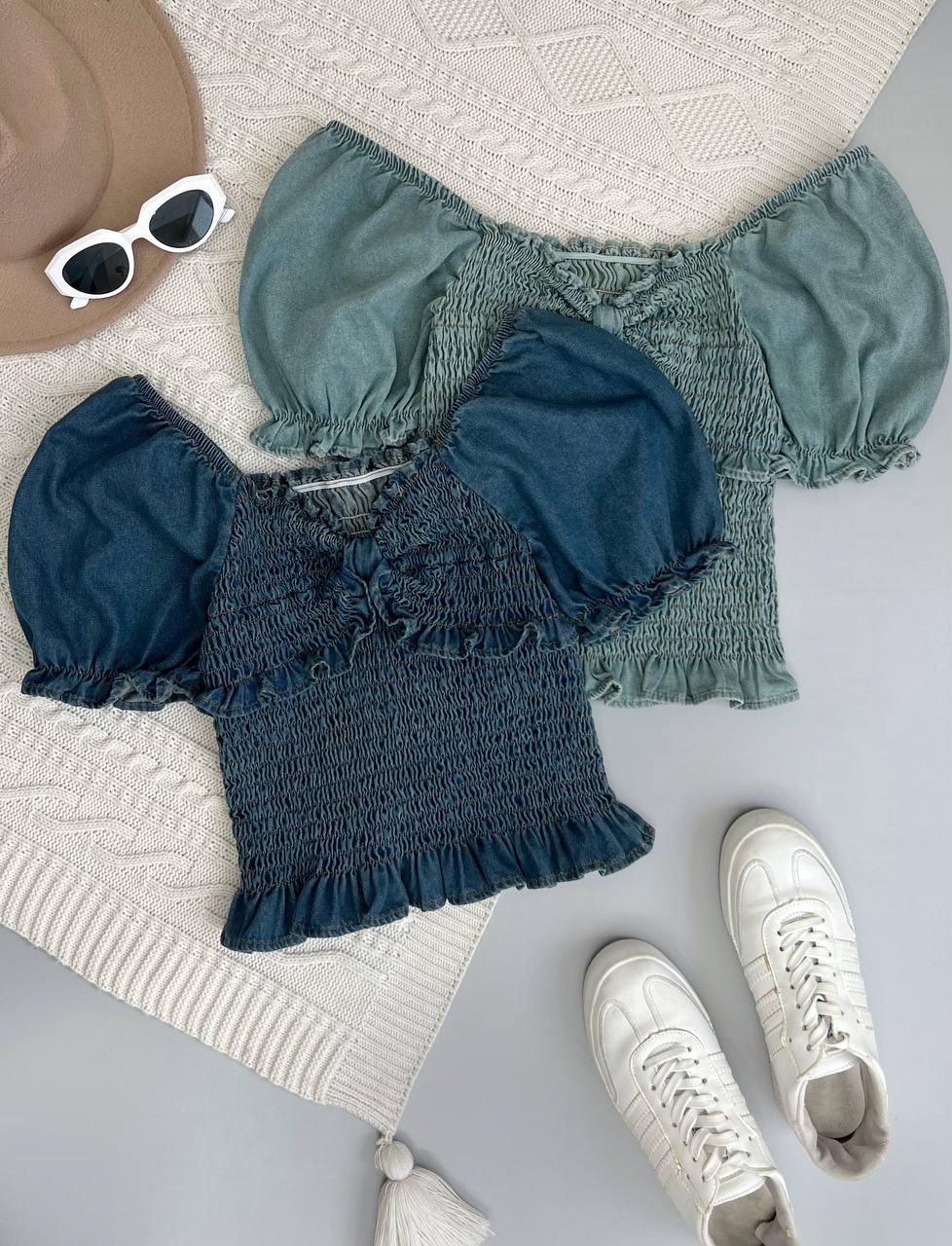 شومیز جین کش ماسوره کد 3662