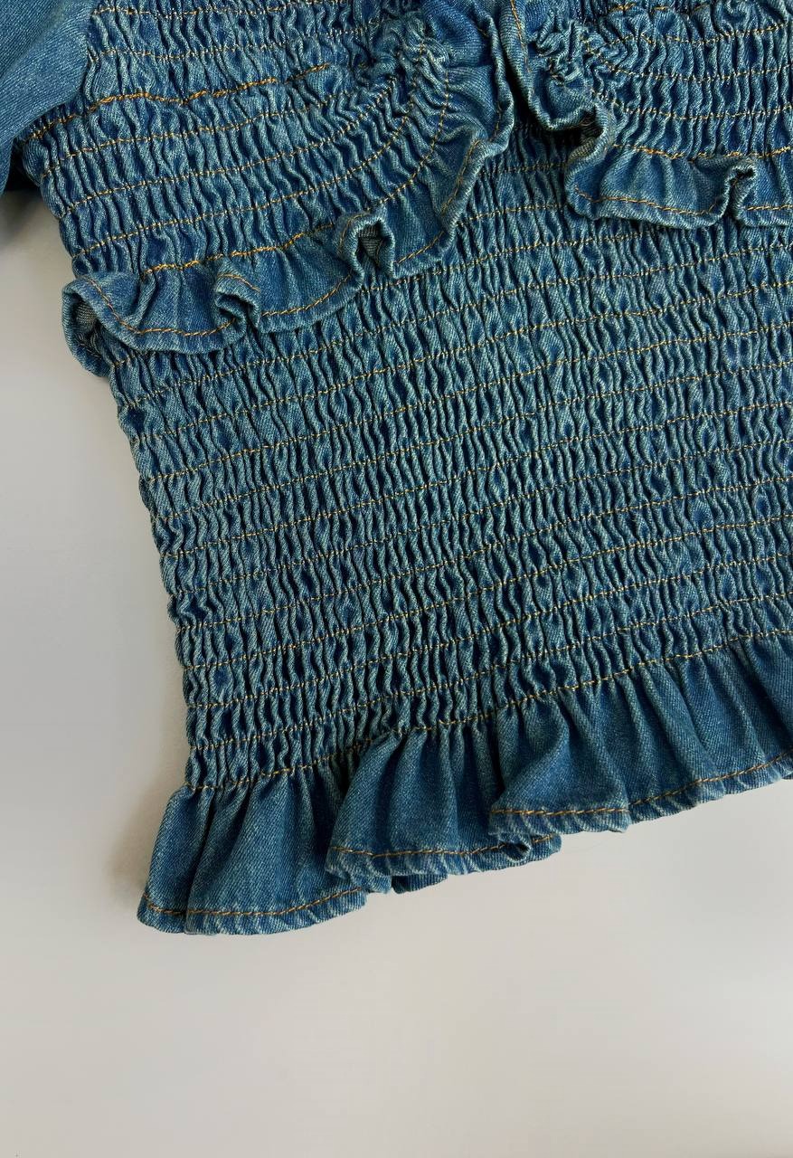 شومیز جین کش ماسوره کد 3662